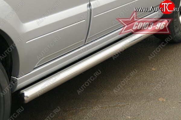 14 894 р. Защита порогов Souz-96 (d76) KIA Sorento BL рестайлинг (2006-2010)  с доставкой в г. Вологда