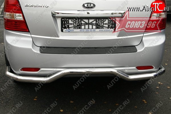 7 964 р. Защита заднего бампера рестайлинг Souz-96 (d60) KIA Sorento BL дорестайлинг (2002-2006)  с доставкой в г. Вологда