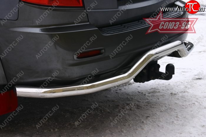 7 514 р. Защита заднего бампера Souz-96 (d60) KIA Sorento BL дорестайлинг (2002-2006)  с доставкой в г. Вологда