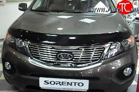 3 199 р. Дефлектор капота NovLine KIA Sorento XM дорестайлинг (2009-2012)  с доставкой в г. Вологда