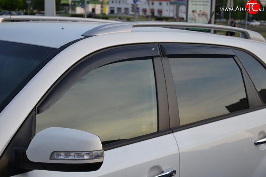 999 р. Комплект дефлекторов окон (ветровиков) 4 шт. Russtal KIA Sorento XM рестайлинг (2012-2015)  с доставкой в г. Вологда