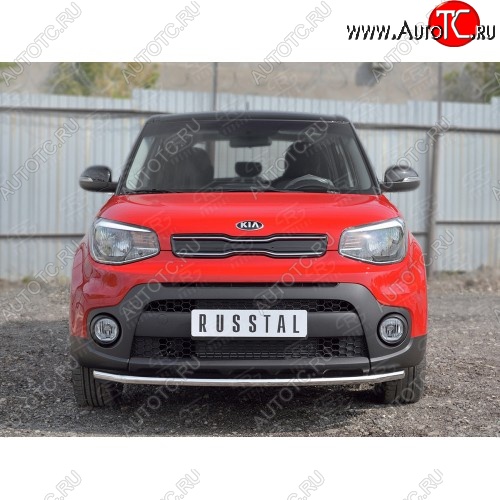 14 499 р. Одинарная защита переднего бампера диаметром 42 мм SLITKOFF KIA Soul PS дорестайлинг (2014-2016)  с доставкой в г. Вологда