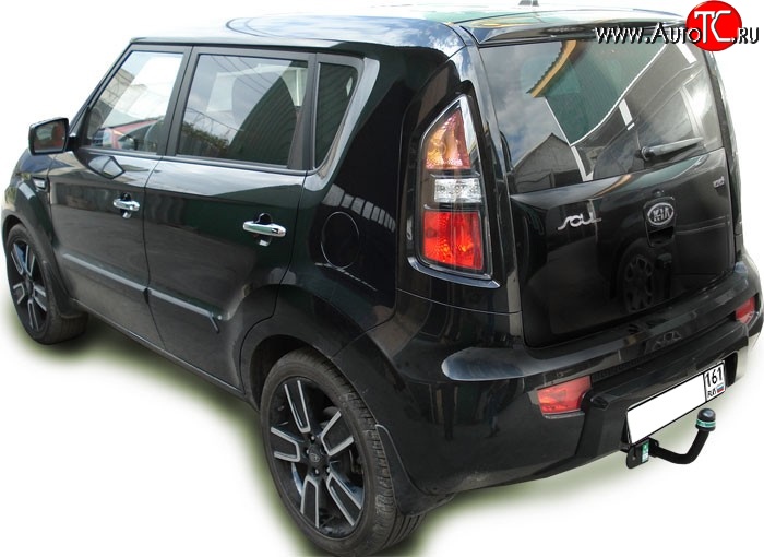 6 849 р. Фаркоп Лидер Плюс KIA Soul AM дорестайлинг (2008-2011) (Без электропакета)  с доставкой в г. Вологда
