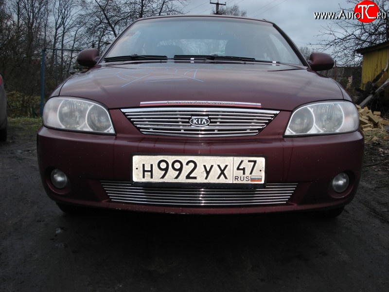 5 599 р. Декоративная вставка решетки радиатора седан Berkut KIA Spectra (2000-2009)  с доставкой в г. Вологда