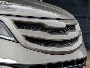 3 699 р. Решётка радиатора MV-Tuning  KIA Sportage  3 SL (2010-2016) дорестайлинг, рестайлинг (Неокрашенная, Без сетки)  с доставкой в г. Вологда. Увеличить фотографию 4
