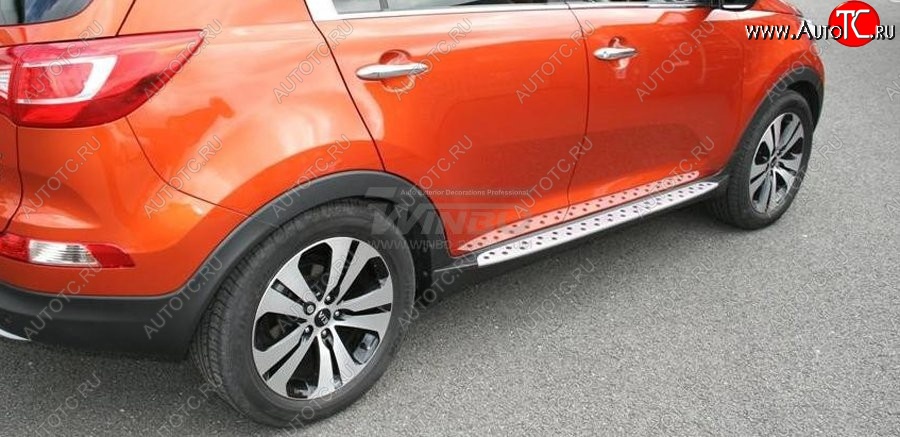 11 899 р. Подножки боковые WINBO OE Style  KIA Sportage  3 SL (2010-2016) дорестайлинг, рестайлинг  с доставкой в г. Вологда