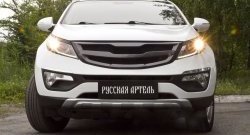 5 499 р. Диффузор переднего бампера RA KIA Sportage 3 SL дорестайлинг (2010-2014) (Поверхность глянец (под окраску), Неокрашенная)  с доставкой в г. Вологда. Увеличить фотографию 3