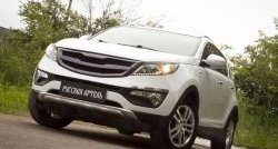 5 499 р. Диффузор переднего бампера RA KIA Sportage 3 SL дорестайлинг (2010-2014) (Поверхность глянец (под окраску), Неокрашенная)  с доставкой в г. Вологда. Увеличить фотографию 4