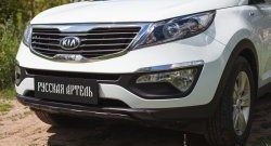 5 499 р. Диффузор переднего бампера RA KIA Sportage 3 SL дорестайлинг (2010-2014) (Поверхность глянец (под окраску), Неокрашенная)  с доставкой в г. Вологда. Увеличить фотографию 5