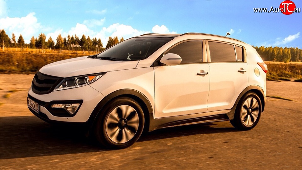 12 599 р. Пороги накладки JSW Style  KIA Sportage  3 SL (2010-2016) дорестайлинг, рестайлинг (Неокрашенные)  с доставкой в г. Вологда