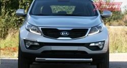 13 319 р. Защита переднего бампера одинарная Souz-96 (d76) KIA Sportage 3 SL дорестайлинг (2010-2014)  с доставкой в г. Вологда. Увеличить фотографию 2