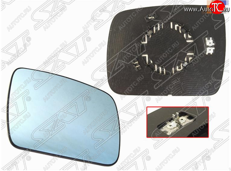 1 599 р. Правое полотно зеркала SAT (асферическое с обогревом) Land Rover Freelander L359 дорестайлинг (2006-2010)  с доставкой в г. Вологда