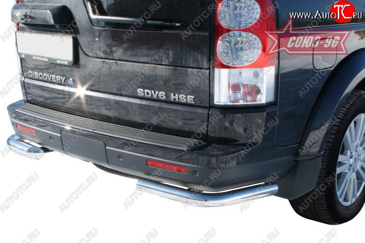 11 249 р. Защита заднего бампера Souz-96 (d60) Land Rover Discovery 4 L319 (2009-2016)  с доставкой в г. Вологда