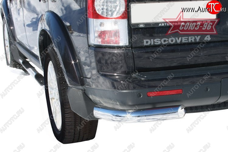 15 299 р. Защита заднего бампера из боковых уголков Souz-96 (d76) Land Rover Discovery 4 L319 (2009-2016)  с доставкой в г. Вологда