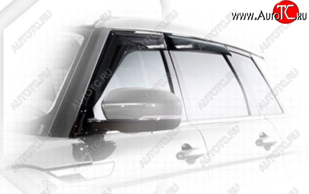 2 099 р. Дефлектора окон CA-Plastiс Land Rover Range Rover Evoque 1 L538 дорестайлинг 5 дв. (2011-2015) (Classic полупрозрачный, Без хром.молдинга)  с доставкой в г. Вологда