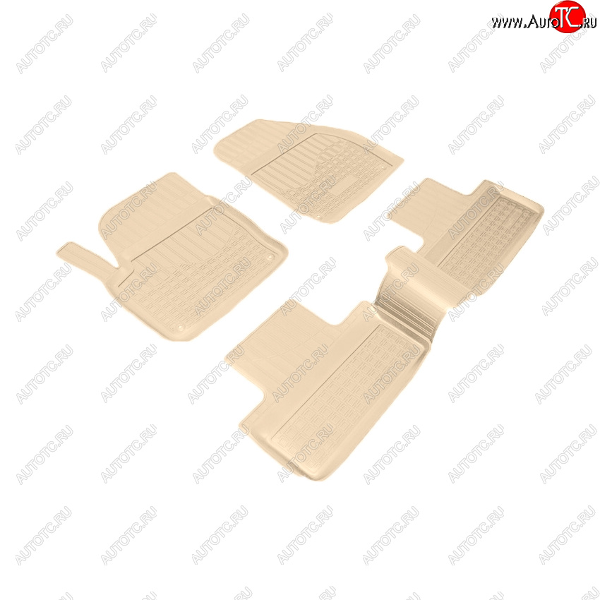 3 589 р. Коврики салона Norplast Unidec Land Rover Range Rover Evoque 1 L538 дорестайлинг 5 дв. (2011-2015) (Цвет: бежевый)  с доставкой в г. Вологда