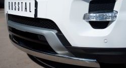 12 999 р. Защита переднего бампера (Ø75х42 мм, нержавейка, Dynamic) Russtal Land Rover Range Rover Evoque 1 L538 дорестайлинг 5 дв. (2011-2015)  с доставкой в г. Вологда. Увеличить фотографию 3