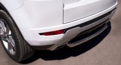 16 649 р. Одинарная защита заднего бампера из трубы диаметром 63 мм (Dynamic) SLITKOFF Land Rover Range Rover Evoque 1 L538 дорестайлинг 5 дв. (2011-2015)  с доставкой в г. Вологда. Увеличить фотографию 2