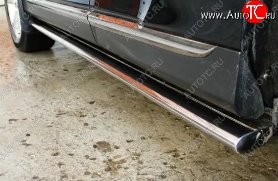 16 649 р. Защита порогов из овальной трубы диаметром 75x42 мм Russtal Land Rover Freelander L359 дорестайлинг (2006-2010)  с доставкой в г. Вологда