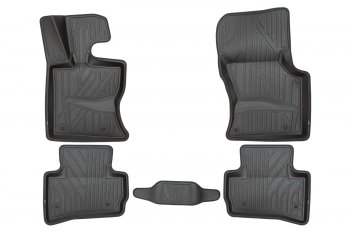 Коврики салона (полистар) KVEST 3D Land Rover Range Rover Velar 1 L560 (2017-2025) (Чёрные)