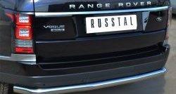 8 599 р. Одинарная защита заднего бампера из трубы диаметром 63 мм (Voque) SLITKOFF Land Rover Range Rover 4 L405 дорестайлинг (2012-2017)  с доставкой в г. Вологда. Увеличить фотографию 2