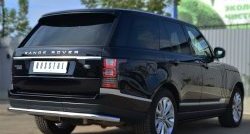 8 599 р. Одинарная защита заднего бампера из трубы диаметром 63 мм (Voque) SLITKOFF Land Rover Range Rover 4 L405 дорестайлинг (2012-2017)  с доставкой в г. Вологда. Увеличить фотографию 4