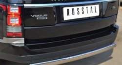 12 999 р. Защита заднего бампера (Ø75x42 мм, нержавейка) Russtal Land Rover Range Rover 4 L405 дорестайлинг (2012-2017)  с доставкой в г. Вологда. Увеличить фотографию 2