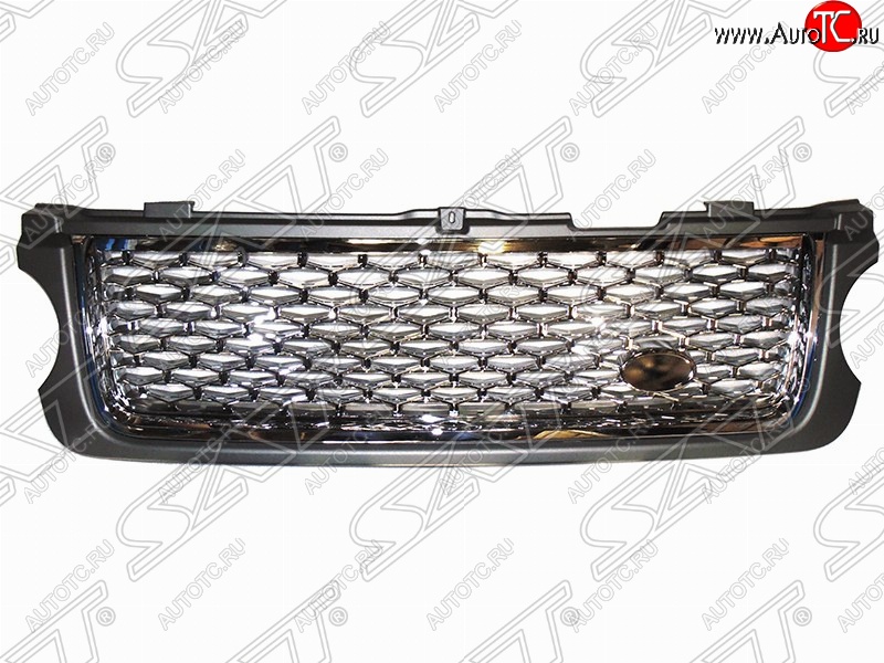14 099 р. Решетка радиатора SAT (хром)  Land Rover Range Rover  3 L322 (2006-2009) рестайлинг (Неокрашенная)  с доставкой в г. Вологда