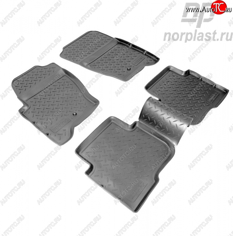 2 779 р. Комплект ковриков в салон Norplast Unidec Land Rover Discovery 4 L319 (2009-2016) (Цвет: черный)  с доставкой в г. Вологда