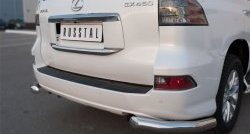 17 599 р. Защита заднего бампера (Ø76 мм уголки, нержавейка) SLITKOFF Lexus GX460 J150 1-ый рестайлинг (2013-2019)  с доставкой в г. Вологда. Увеличить фотографию 2