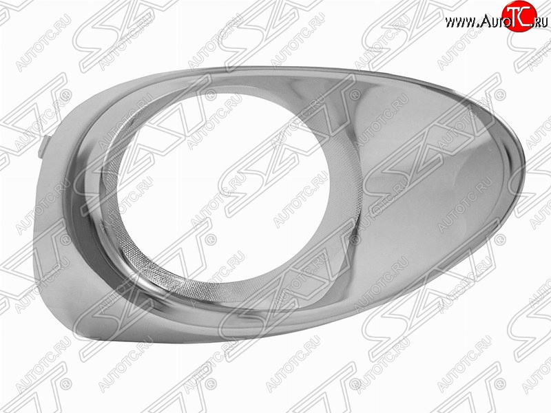 1 199 р. Правая оправа противотуманной фары SAT (хром ободок) Lexus RX350 AL10 рестайлинг (2012-2015)  с доставкой в г. Вологда