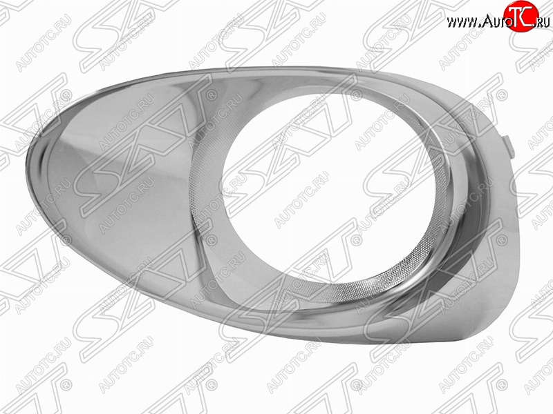 1 199 р. Левая оправа противотуманной фары SAT (хром ободок) Lexus RX350 AL10 рестайлинг (2012-2015)  с доставкой в г. Вологда