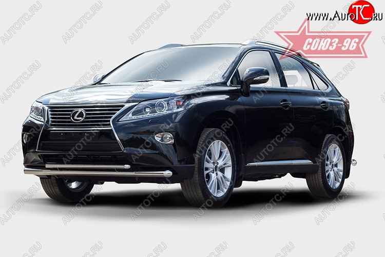 24 659 р. Защита переднего бампера одинарная Souz-96 (d60/42). Lexus RX350 AL10 рестайлинг (2012-2015)  с доставкой в г. Вологда