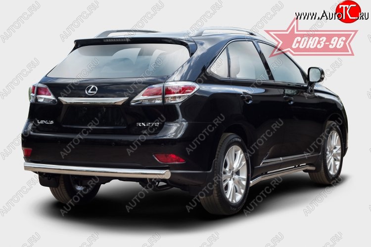 15 704 р. Овальная защита заднего бампера (d75х42) Souz-96 Lexus RX 270 AL20 дорестайлинг (2015-2019)  с доставкой в г. Вологда