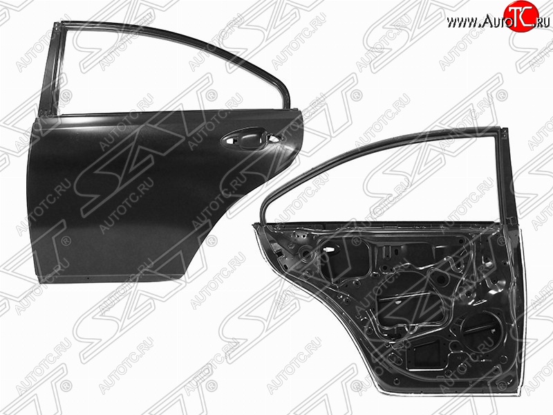 6 649 р. Левая дверь задняя SAT Lexus ES350 XV40 дорестайлинг (2006-2009) (Неокрашенная)  с доставкой в г. Вологда