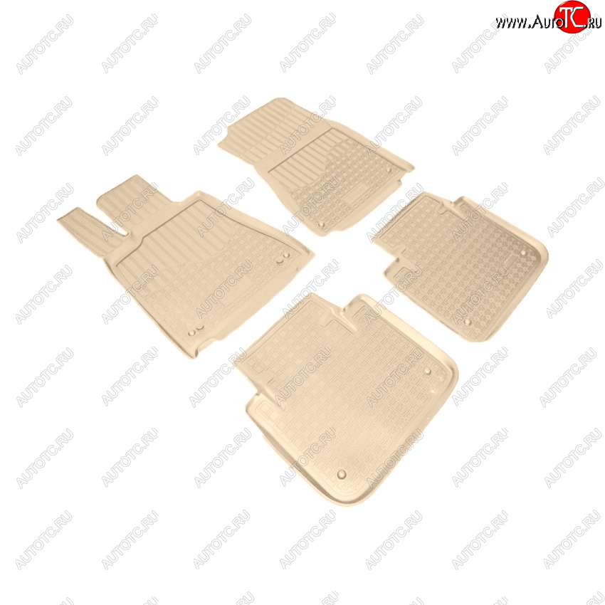 4 099 р. Коврики салона Norplast Unidec (задний привод)  Lexus GS250  L10 - GS450H  L10 (Цвет: бежевый)  с доставкой в г. Вологда