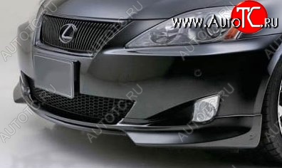 7 999 р. Накладка на передний бампер CT Lexus IS250 XE20 седан дорестайлинг (2005-2013) (Неокрашенная)  с доставкой в г. Вологда