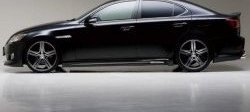 8 599 р. Пороги накладки CT Lexus IS250 XE20 седан дорестайлинг (2005-2013) (Неокрашенные)  с доставкой в г. Вологда. Увеличить фотографию 4