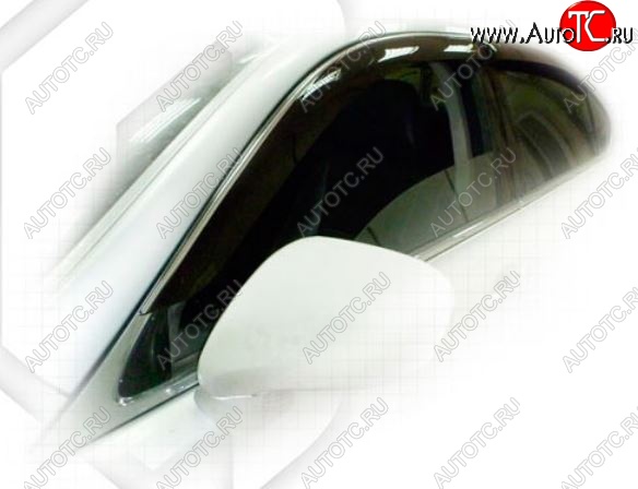 2 079 р. Дефлектора окон CA-Plastiс Lexus LS460 XF40 дорестайлинг (2006-2009) (Classic полупрозрачный, Без хром.молдинга)  с доставкой в г. Вологда