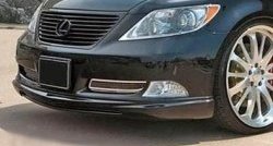 7 999 р. Накладка на передний бампер CT Lexus LS460 XF40 дорестайлинг (2006-2009) (Неокрашенная)  с доставкой в г. Вологда. Увеличить фотографию 2