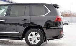 17 649 р. Защита заднего бампера (Ø63 мм уголки, нержавейка) SLITKOFF Lexus LX450d J200 2-ой рестайлинг (2015-2022)  с доставкой в г. Вологда. Увеличить фотографию 3