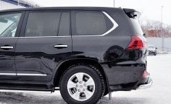 19 299 р. Защита заднего бампера (Ø76 мм, нержавейка) SLITKOFF Lexus LX450d J200 2-ой рестайлинг (2015-2022)  с доставкой в г. Вологда. Увеличить фотографию 3