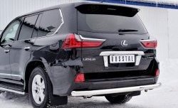 19 299 р. Защита заднего бампера (Ø76 мм, нержавейка) SLITKOFF Lexus LX450d J200 2-ой рестайлинг (2015-2022)  с доставкой в г. Вологда. Увеличить фотографию 4