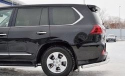 15 299 р. Защита заднего бампера (Ø76 мм уголки, нержавейка) SLITKOFF Lexus LX450d J200 2-ой рестайлинг (2015-2022)  с доставкой в г. Вологда. Увеличить фотографию 3