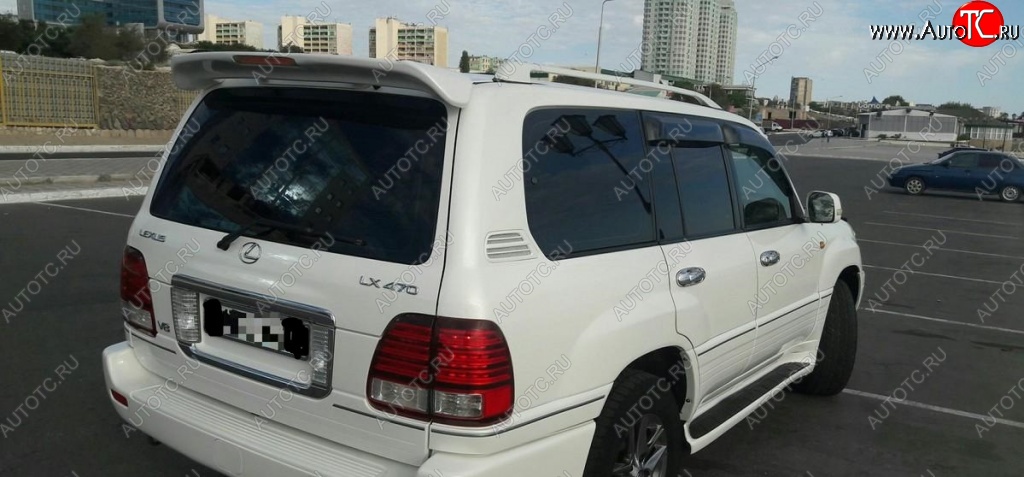6 649 р. Спойлер со стоп сигналом CUSTOM Lexus LX470 J100 дорестайлинг (1998-2002) (Неокрашенный)  с доставкой в г. Вологда
