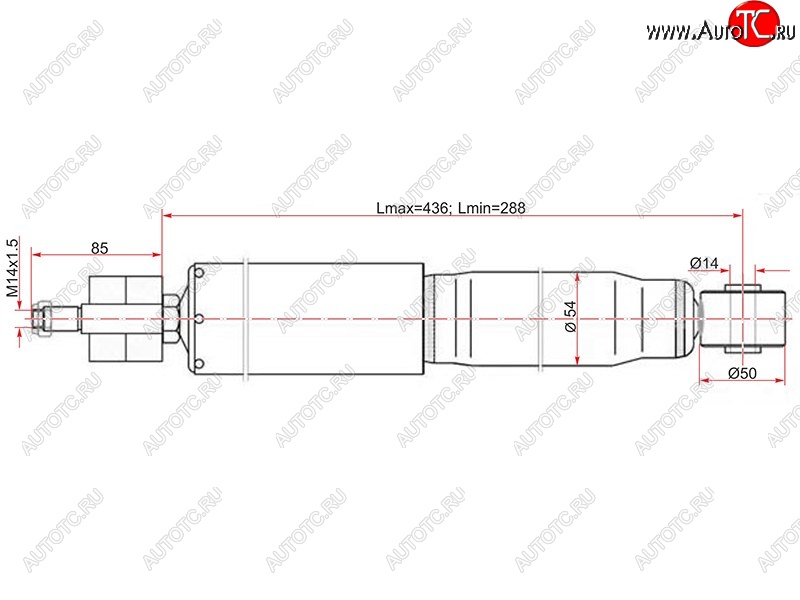 2 779 р. Амортизатор передний LH=RH SAT Lexus LX470 J100 дорестайлинг (1998-2002)  с доставкой в г. Вологда