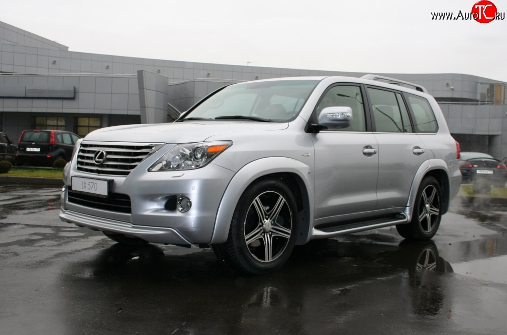 11 949 р. Накладка на передний бампер Goldman Lexus LX570 J200 дорестайлинг (2007-2012) (Неокрашенная)  с доставкой в г. Вологда