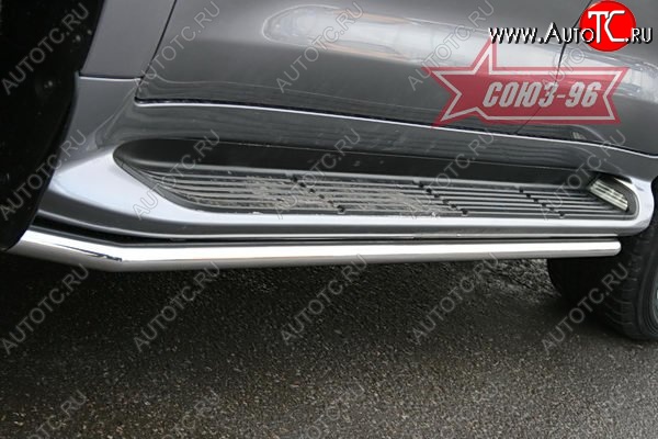 15 479 р. Защита штатных порогов Souz-96 (d42) Lexus LX570 J200 дорестайлинг (2007-2012)  с доставкой в г. Вологда