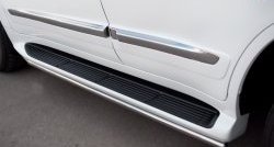 14 999 р. Защита порогов SLITKOFF из круглой трубы диаметром 42 мм (2012-н.в.) Lexus LX570 J200 дорестайлинг (2007-2012)  с доставкой в г. Вологда. Увеличить фотографию 3