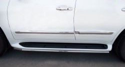 14 999 р. Защита порогов SLITKOFF из круглой трубы диаметром 42 мм (2012-н.в.) Lexus LX570 J200 дорестайлинг (2007-2012)  с доставкой в г. Вологда. Увеличить фотографию 4